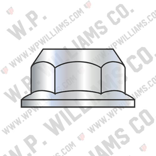 Din 6923 Metric Class 8 Hex Flange Nut Non Serrated Zinc ROHS