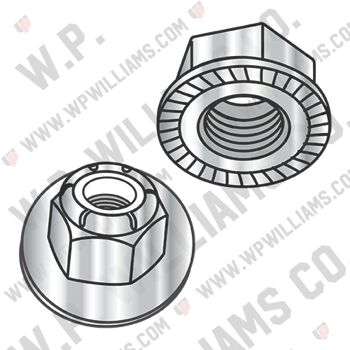 Metric Din 6926 Hex Nylon Insert Flange Locknut Serrated A2 Stainless Steel