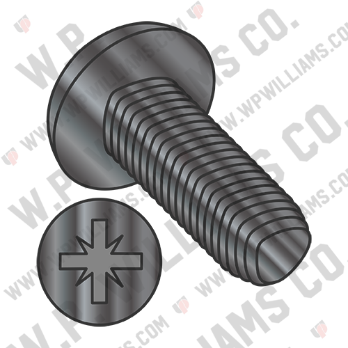 Din 7500 C/CE Metric Type Z Pan Thread Roling Screw Full Thread Blk Zinc BakeWax