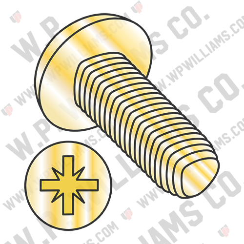 Din 7500 C/CE Metric Type Z Pan Thread Rolling Screw Zinc Yellow Bake And Wax