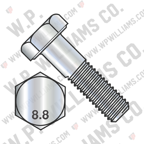 Din 931 8 Point 8 Metric Partially Threaded Cap Screw Zinc