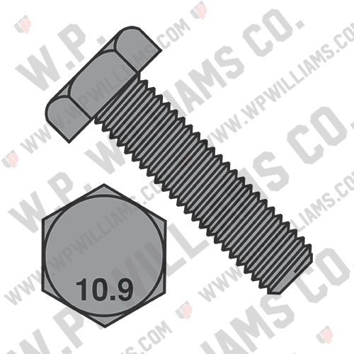 Din 933 10.9 Metric Fully Threaded Cap Screw Plain
