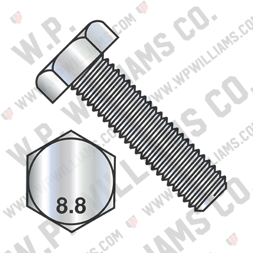 Din 933 8 Point 8 Metric Fully Threaded Cap Screw Zinc