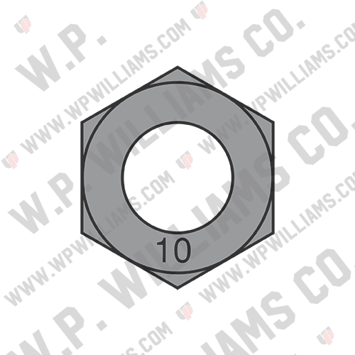 Din 934 Metric Class 10 Hex Nuts Plain