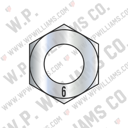 Din 934 Metric Class 6 Hex Nuts Zinc