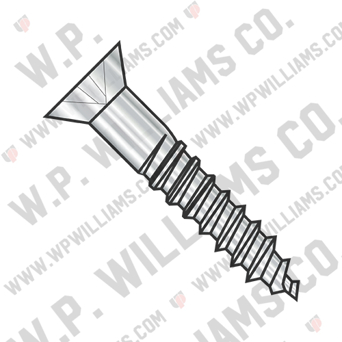 Phillips Flat Full Body 2/3 Thread Wood Screw 18 8 Stainless Steel