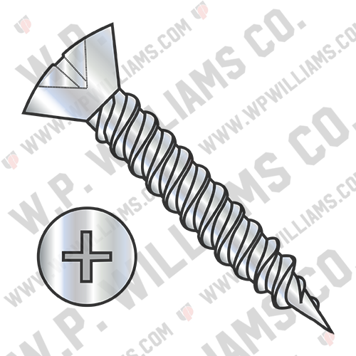 Phillips Oval Hinge Screw Twinfast Fine Thread Fully Threaded Zinc Bake