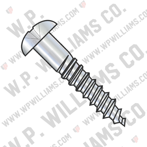 Phillips Round Head Full Body 2/3 Thread Wood Screw Zinc