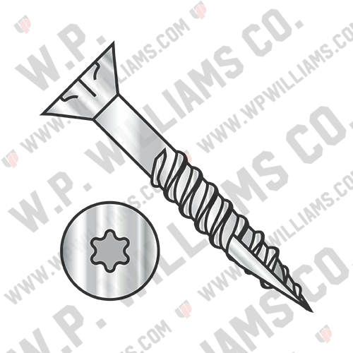6 Lobe Flat Nib Coarse Thrd Type17 Exterior Screw 2/3 Thred 18 8 Stainless Steel