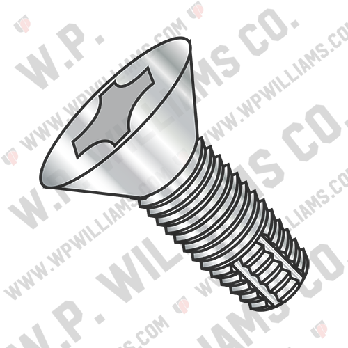 Phillips Flat Thread Cutting Screw Type F Fully Threaded 18-8 Stainless Steel