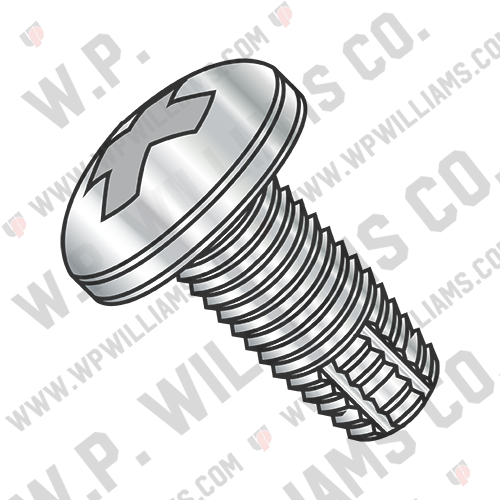 Phillips Pan Thread Cutting Screw Type F Fully Threaded 410 Stainless Steel