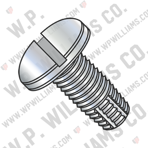 Slotted Pan Thread Cutting Screw Type F Fully Threaded Zinc