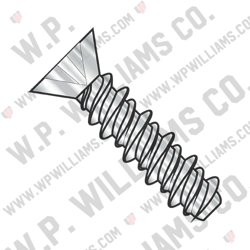 Phillips Flat High Low Screw Fully Threaded 18 8 Stainless Steel