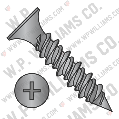 Phillips Bugle Head Hi Low Drywall Screw Black Phosphate