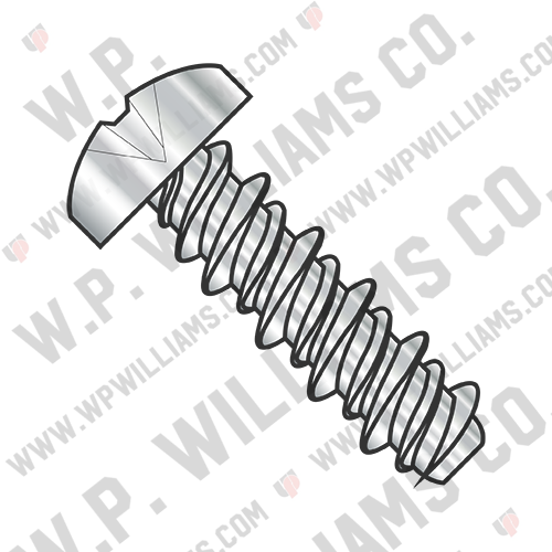 Phillips Pan High Low Screw Fully Threaded 18-8 Stainless Steel