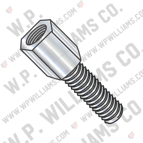 3/16 Hex Jackscrew Male Zinc