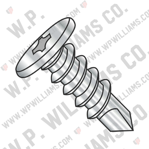 Phillips Pancake Head Self Drilling Screw Full Thread 410 Stainless Steel