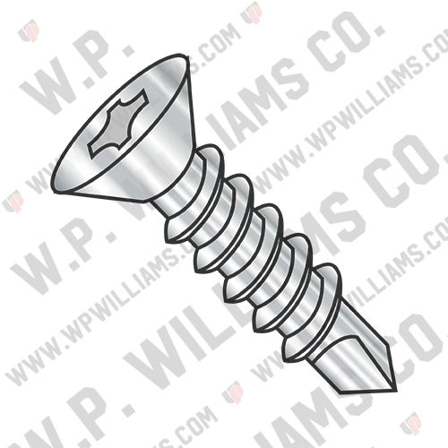 Phillips Flat Self Drilling Screw Full Thread 410 Stainless Steel