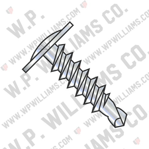 Phillips Modified Truss head Self Drilling Screw Full Thread Zinc and Bake