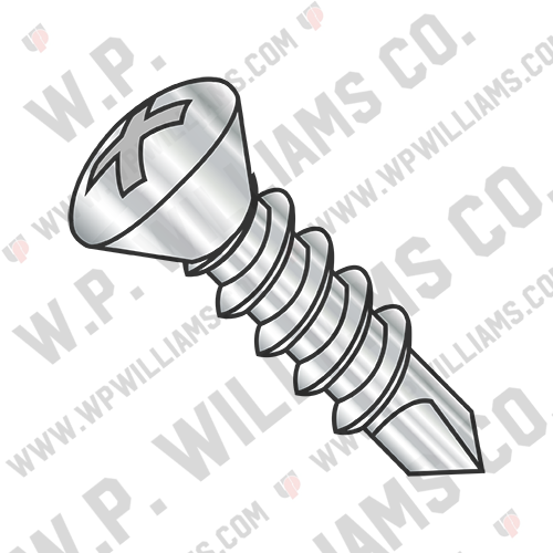 Phil Oval Self Drilling Screw Full Thread 410 Stainless Steel