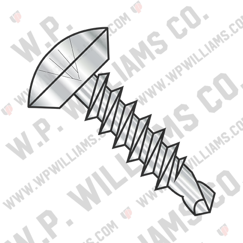 Phillips Oval Undercut Self Drilling Screw  Full Thread 18 8 Stainless Steel