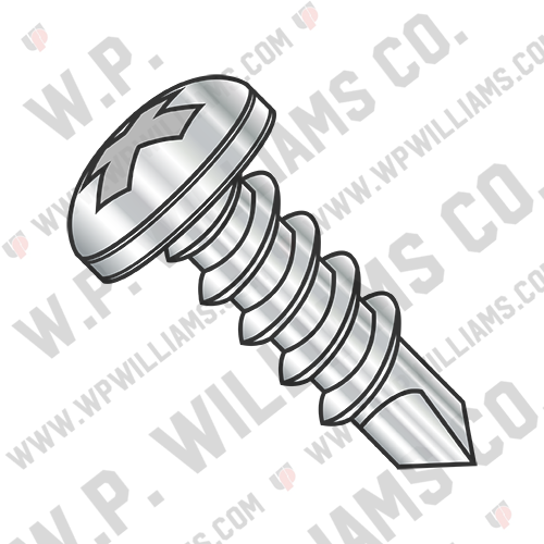 Phillips Pan Full Thread Self Drilling Screw 18-8 Stainless Steel