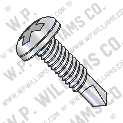 Phillips Pan Full Thread Self Drilling Screw Zinc And Bake