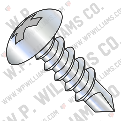 Phillips Truss Full Thread Self Drilling Screw Zinc and Bake