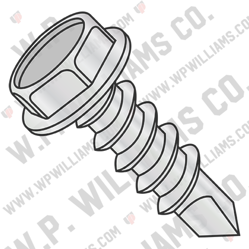 Unslot Indent Hexwash Self Drill #2 Point Full Thrd ZincBake 1000hours SaltSpray