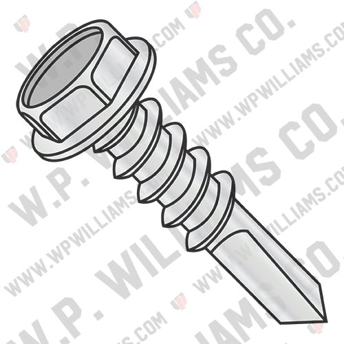 Unslot Indent Hexwash #5 point Self Drill Scr F/T Zinc Bake 1000hours Salt Spray