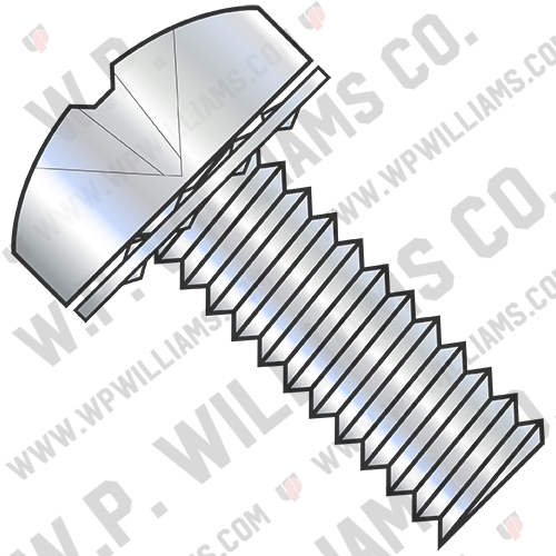 ISO 7045 Metric Phillips Pan Internal Washer Sems M/S Fully Threaded Zinc/Bake