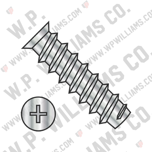 Metric Phil Flat 7.0-7.3HD OD European Drawer Slide Screw Full Thd Bright Nickel