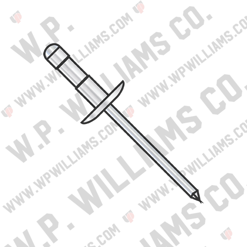 Large Flange Dome Head Multi Grip Rivet Zinc – W.P. Williams Company