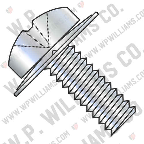 ISO7045 Metric Phil Pan Conical Square Washer Sems Full Thread Zinc and Bake