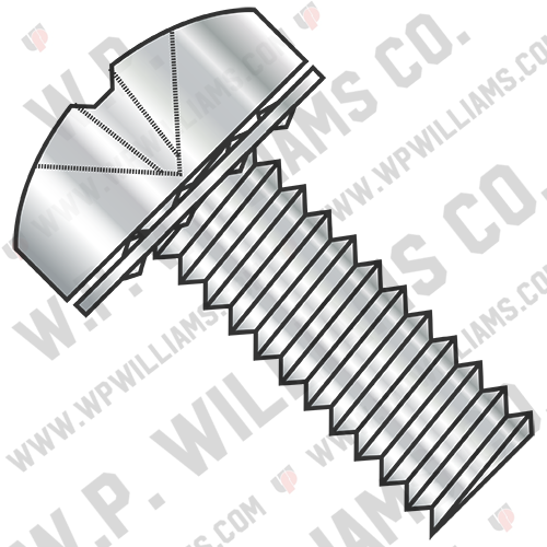 ISO7045 Metric Phil Pan 410SS Internal Washer Sems MS Ful Thd A2 Stainless Steel