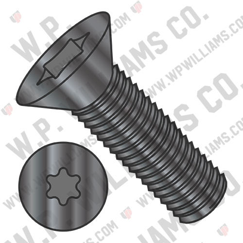 ISO14581 Metric 6 Lobe Flat M/S Full Thd Class8.8 Heat Treat Black Oxide & Oil