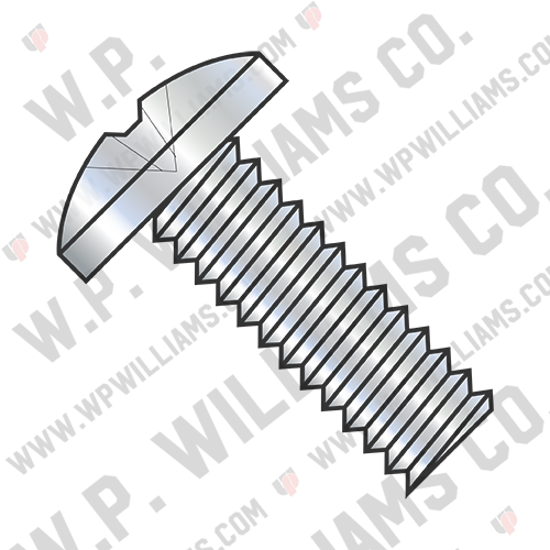 Phillips Binding Undercut Machine Screw Fully Threaded Zinc