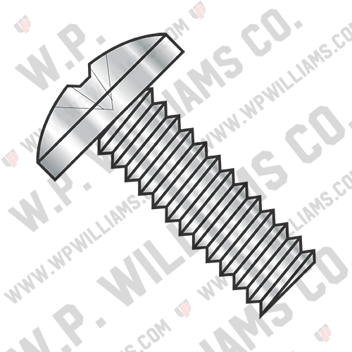 Phillips Binding Undercut Machine Screw Fully Threaded 18-8 Stainless Steel