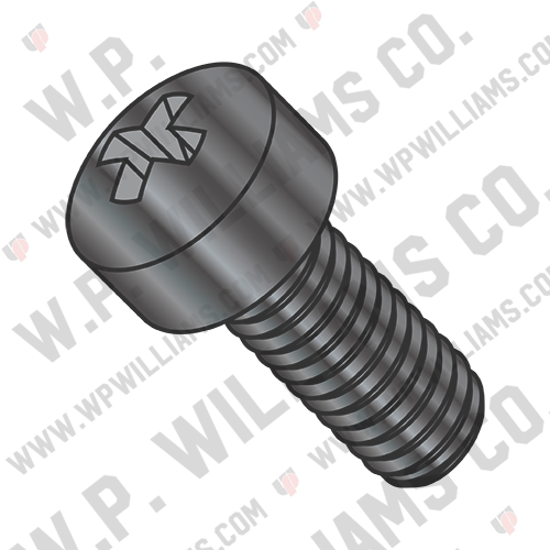 Phillips Fillister Head Machine Screw Fully Threaded Black Oxide