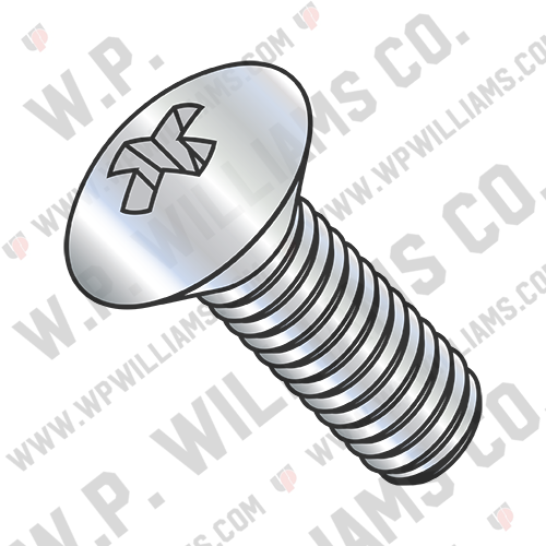 Phillips Oval Head Machine Screw Fully Threaded Zinc