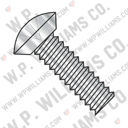 Phillips Oval Undercut Machine Screw Fully Threaded 18 8 Stainless Steel