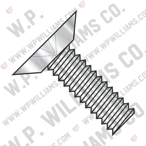 Phillips Flat Undercut 100 Degree Machine Screw Full Thread 18 8 Stainless Steel