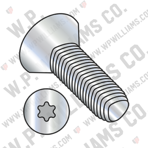 Din7500ME Metric 6 Lobe Flat Thread Roll Screw Full Thd Zinc Bake And Wax