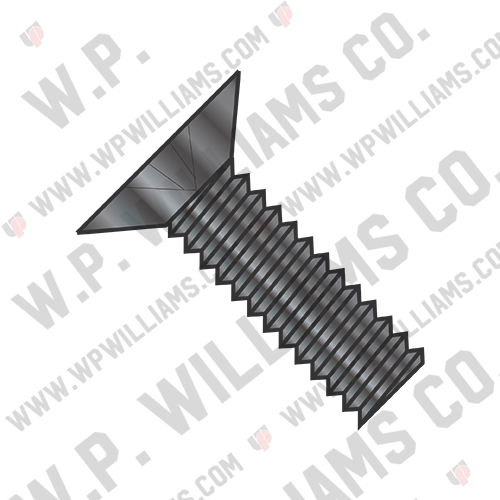 MS24693-B Phillips Flat 100 Degree F/T Machine Screws 300 Series  SS BLK Ox DFAR