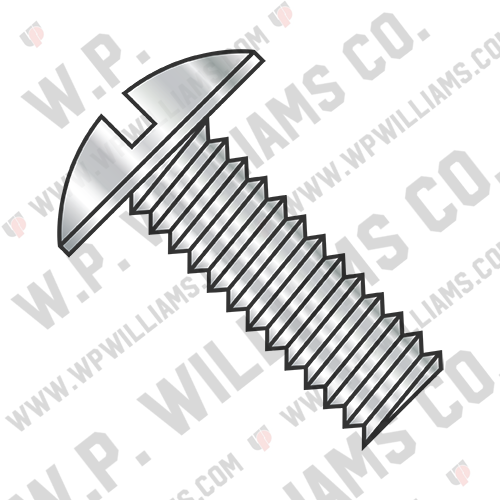 Slotted Truss Machine Screw Fully Threaded 18-8 Stainless Steel