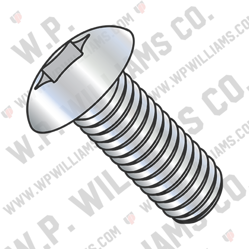 6 Lobe Truss Machine Screw Fully Threaded Zinc