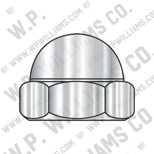 Low Crown Hex Cap Nut 18 8 Stainless Steel