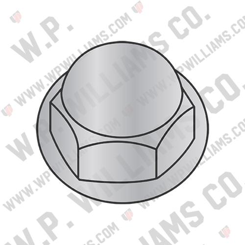 Closed End Cap Nut Washer Based Die Cast Zinc Alloy