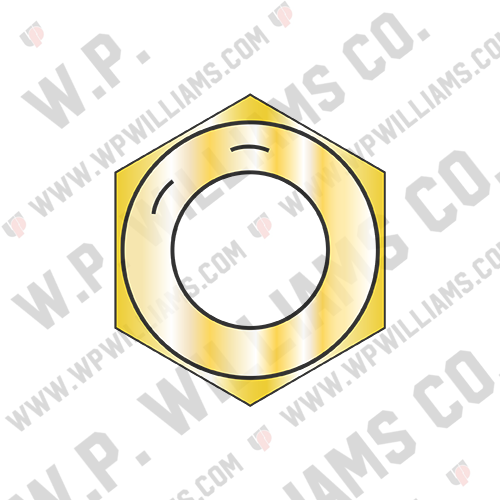 Coarse Thread Finished Hex Nut Grade 8 Zinc Yellow