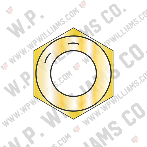 Coarse Thread Hex Nut Grade 8 Domestic Zinc Yellow DFAR